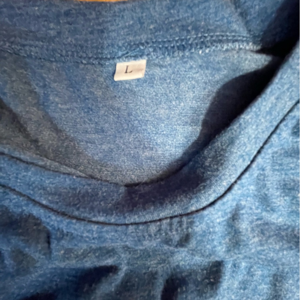 Blue T-Shirt with Mushroom Print - Picture 6 of 7
